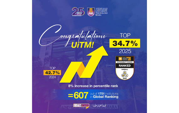 UiTM Mengekalkan Kedudukan pada Tangga Ke-151 Asia dalam QS World University Rankings: Sustainability 2025