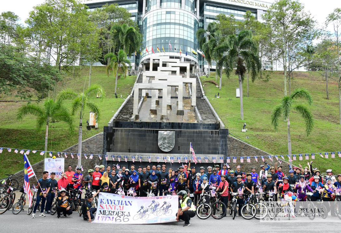 Tekad Perpaduan, Penuhi Harapan: BHEP UiTM Semarak Kayuhan Santai Merdeka 66