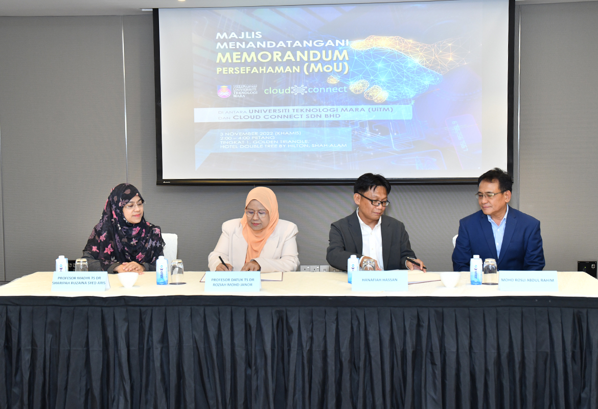 Fakulti Pendidikan, UiTM Menangani Keperluan Kepakaran ICT Graduan Bersama Cloud Connect Sdn Bhd Melalui Kerjasama Strategik