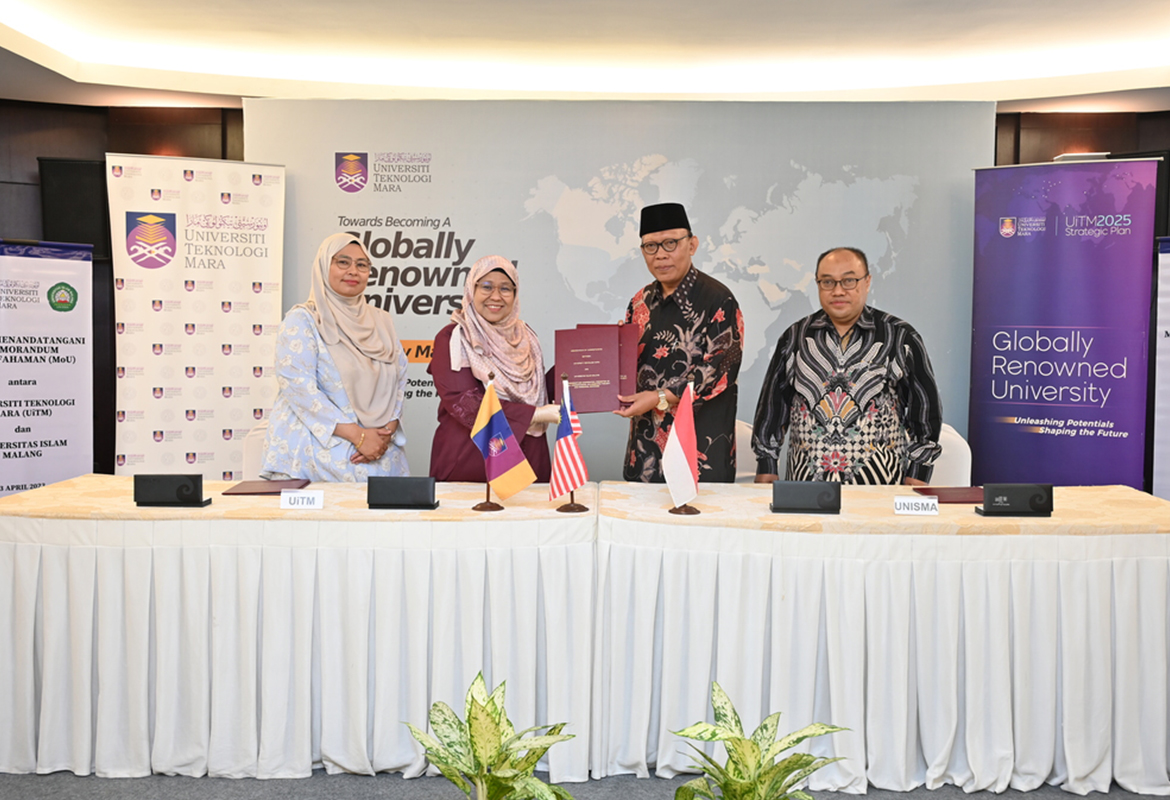Majlis Menandatangani Memorandum Persefahaman (MoU) antara Universiti Teknologi MARA dan Universitas Islam Malang, Indonesia