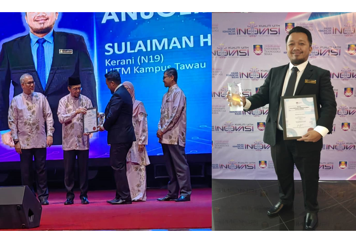 Pembantu Tadbir UiTM Cawangan Sabah Raih Anugerah Emas di APU 2022