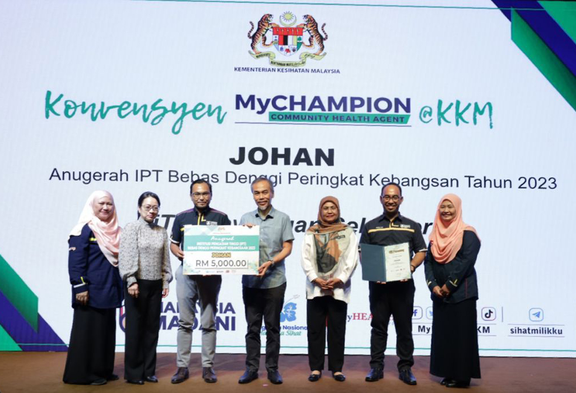 UiTM Cawangan Selangor Johan Pertandingan IPT Bebas Denggi Peringkat Kebangsaan 2023
